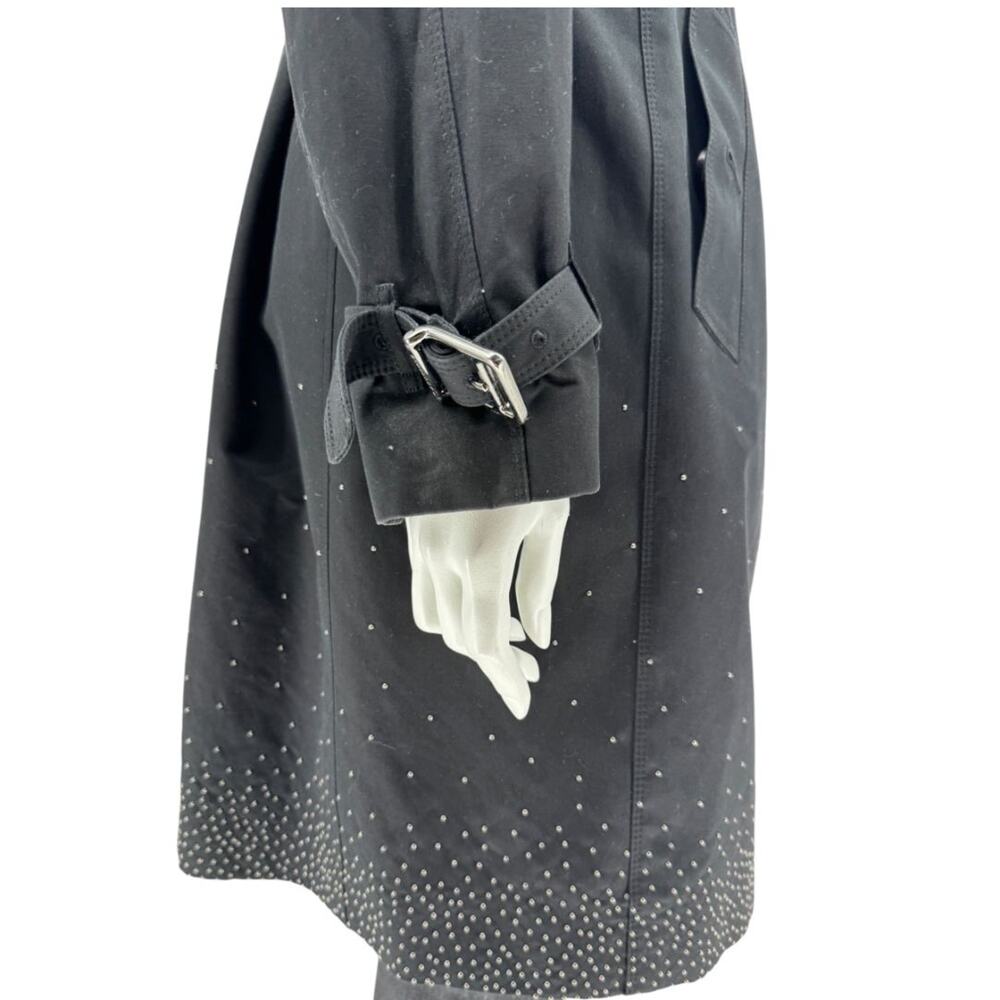 Burberry London Black Cotton Trench Coat with Dégradé Studded Details - Picture 5 of 15